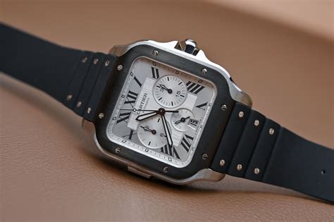 cartier santos chronograph review|cartier santos 100 price list.